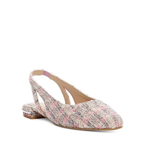 Stuart Weitzman Women's Imitation Pearl Embellished Slingback Flats US Size 8. - Picture 1 of 5